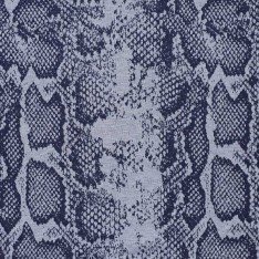 Tissu Jacquard - Serpent Dessin Jeans