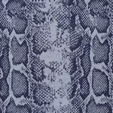 Tissu Jacquard - Serpent Dessin Jeans - (Tissus Jersey)