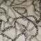 Jacquard Strickstoff - Kette Beige Schwarz  - (Jersey Stoffe)