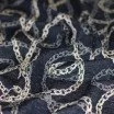 Tessuto Jacquard - Catena Nero Beige - (Jersey Tessuti)