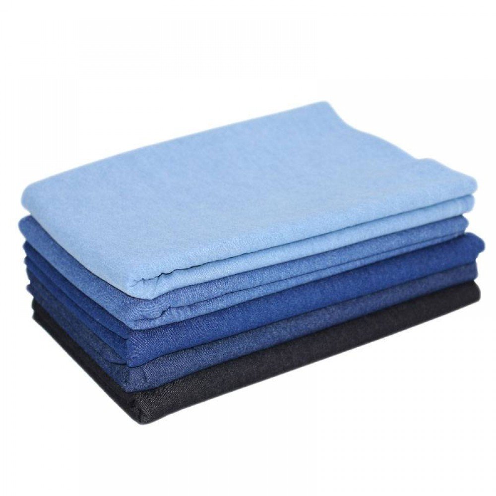 Jeans Stof Stretch 10-OZ 5 Kleuren 2 Meter Pakket Jeans Stof Stretch 10-OZ 5 Kleuren 2 Meter Pakket