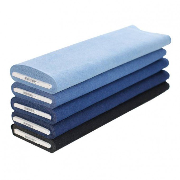 Tessuto Jeans Di Cotone 8-OZ 5 Colori 6 Metri Pacchetto  - (Tessuti Jeans Di Cotone)