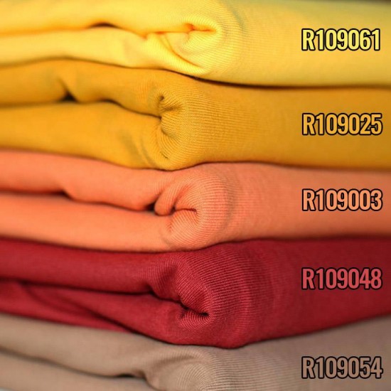 Cotton Jersey Knit Fabric Yellow Cotton Jersey Knit Fabric Yellow