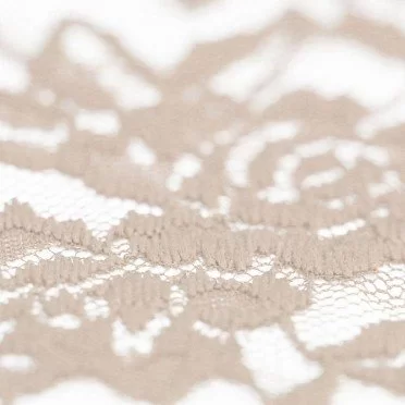 Blonde Stof Elastisk Beige - (Kniplinger Stof)