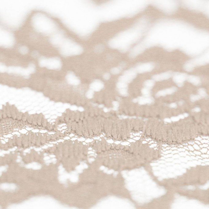Tessuto Pizzo Stretch Beige - (Pizzo Tessuto)