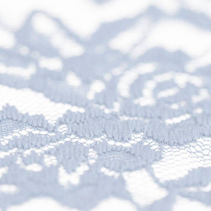 Lace Fabric Stretch Light Blue - (Lace Fabric)