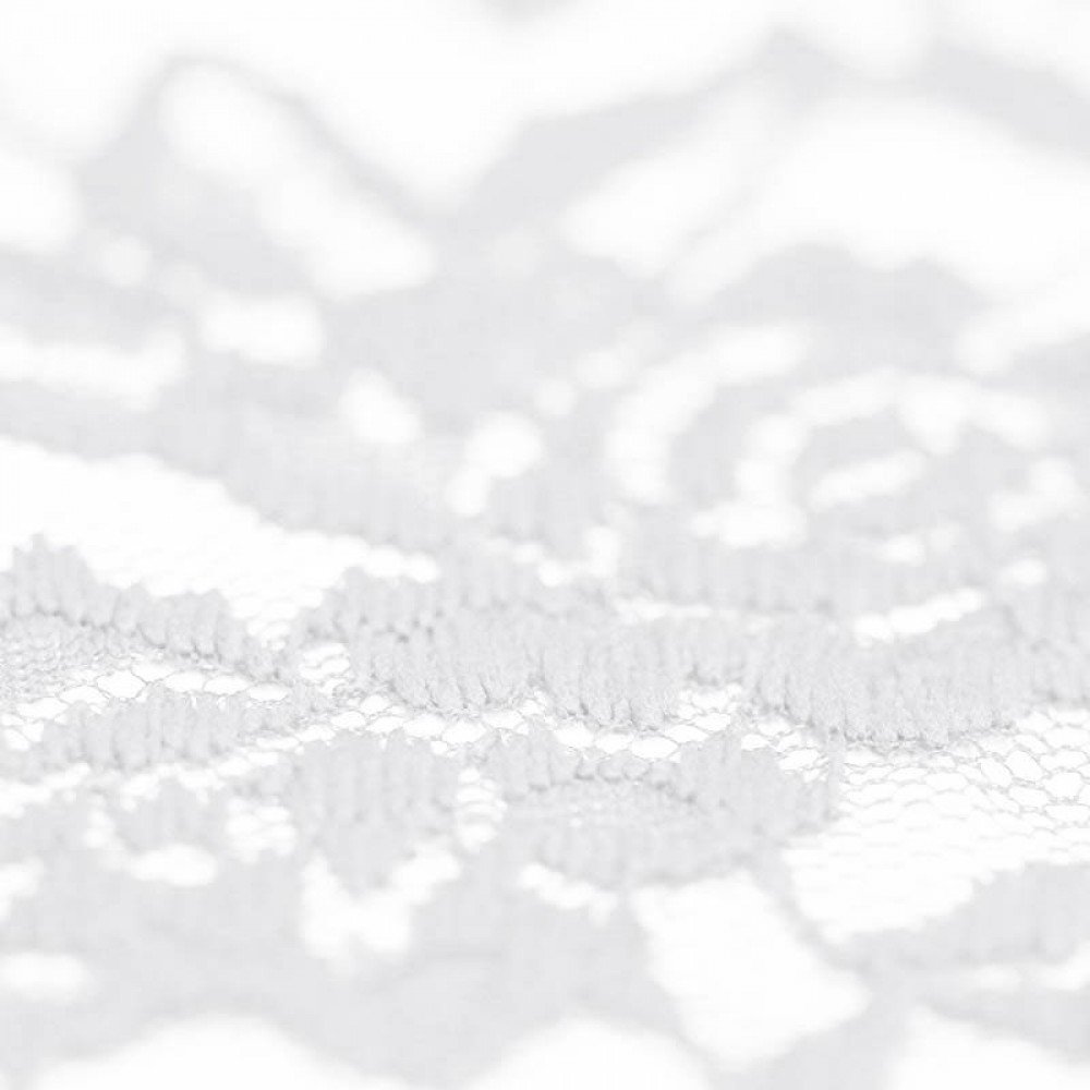 Tessuto Pizzo Stretch Bianco - (Pizzo Tessuto)