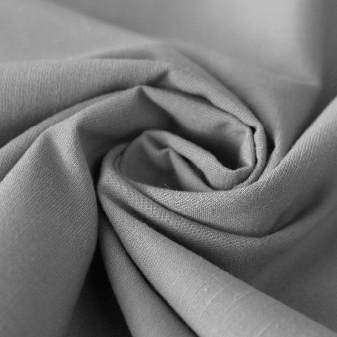 Linen Deluxe Fabric Grey - (Fashion Fabrics)