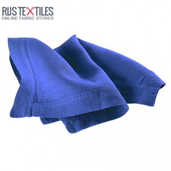 Linen Fabric Cobalt Linen Fabric Cobalt