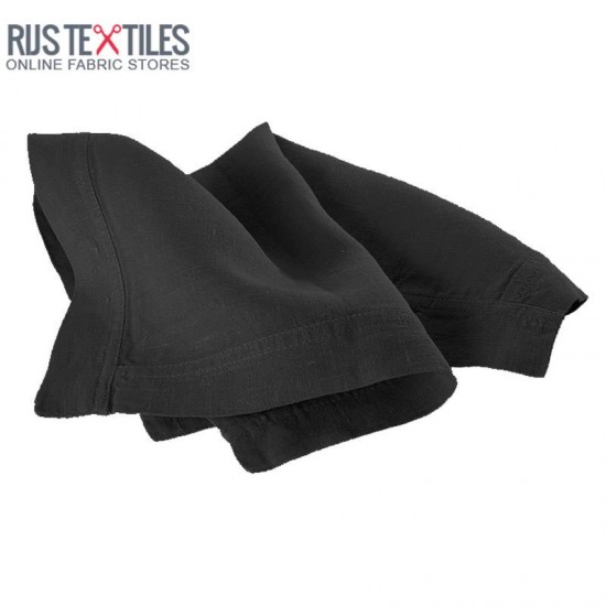 Linen Fabric Black Linen Fabric Black