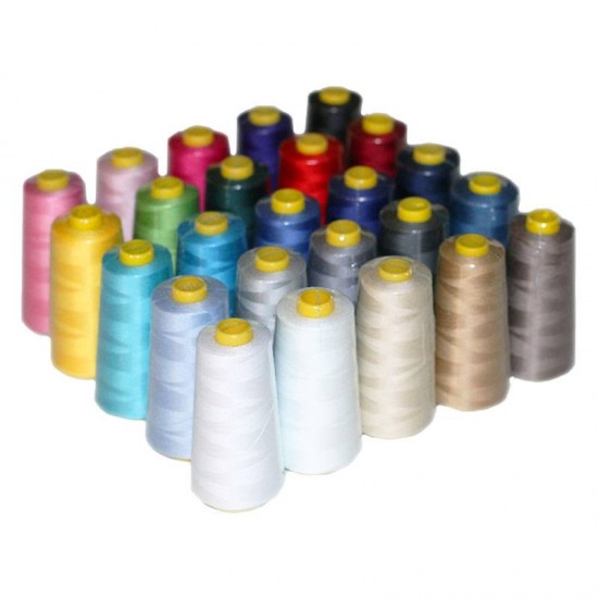 Overlock Thread Package 25 Colors x 10 Pieces Overlock Thread Package 25 Colors x 10 Pieces