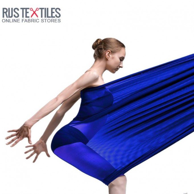 Tissu Mesh Stretch Bleu Royal Foncé - (Tissu Mesh Stretch)