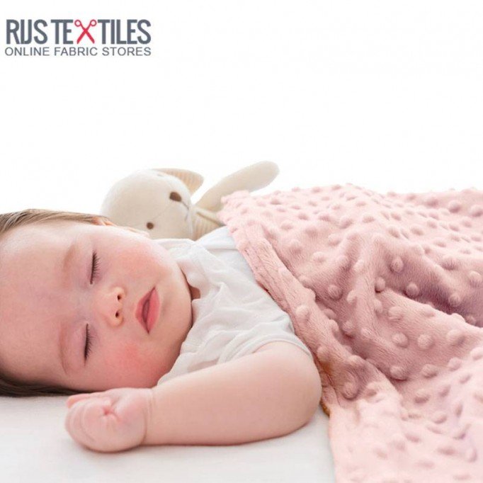 Tessuto Minky Pile Nude Rosa - (Tessuto Minky Pile )