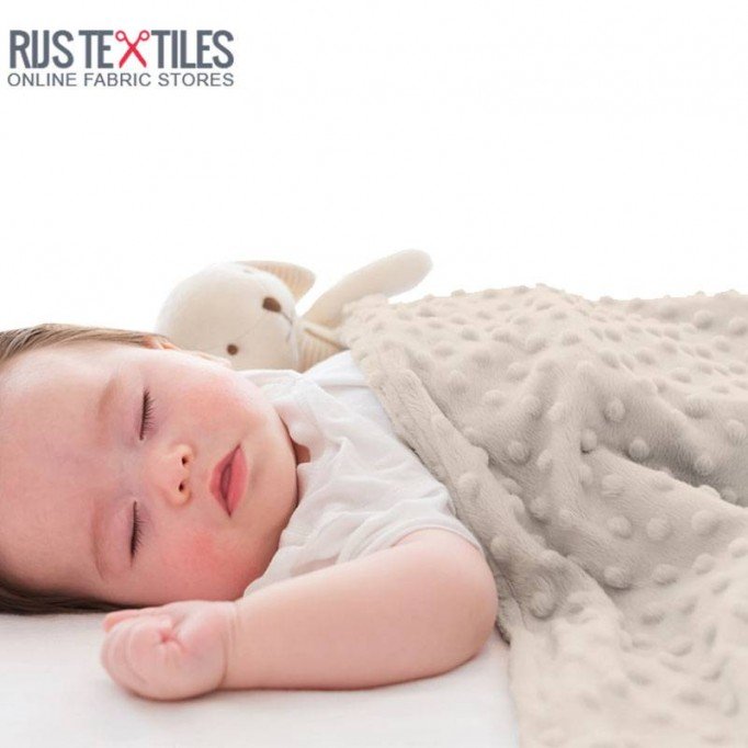 Tessuto Minky Pile Beige Chiaro - (Tessuto Minky Pile )