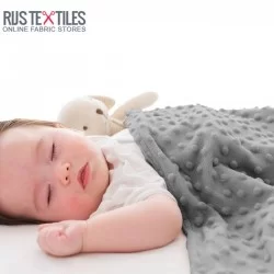 Minky Fleece Stof Grijs