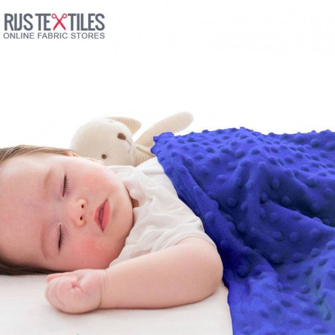 Minky Fleece Fabric Cobalt - (Minky Fleece Fabric)
