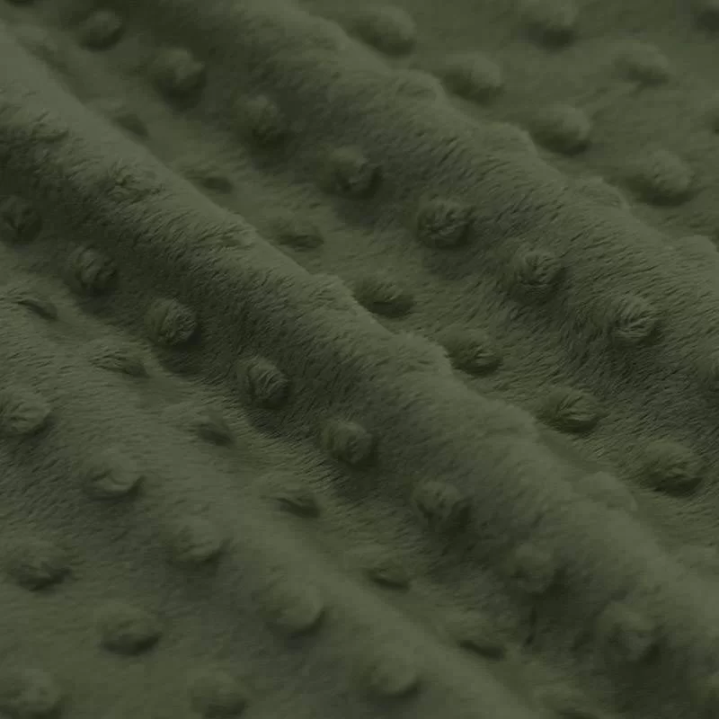 Minky Fleece Stof Leger Groen