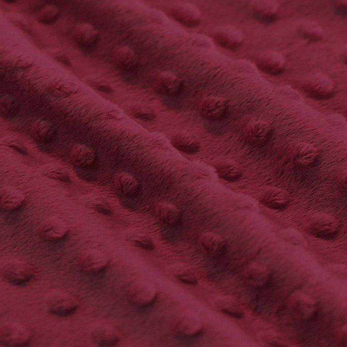 Minky Fleece Fabric Bordeaux - (Minky Fleece Fabric)