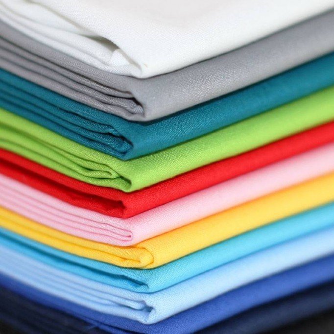 Poplin Cotton Fabric 12 Colors 1 Meters Package - (Poplin Cotton Fabric)