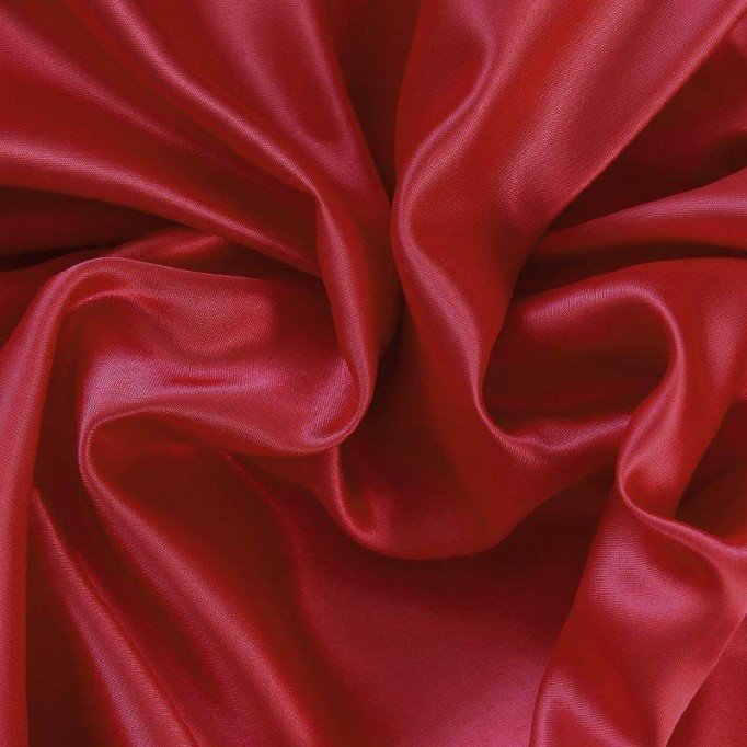 Satin Stoff Dunkelrot - (Satin Stoffe)
