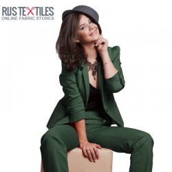 Tissu Satin De Coton Vert Foncé