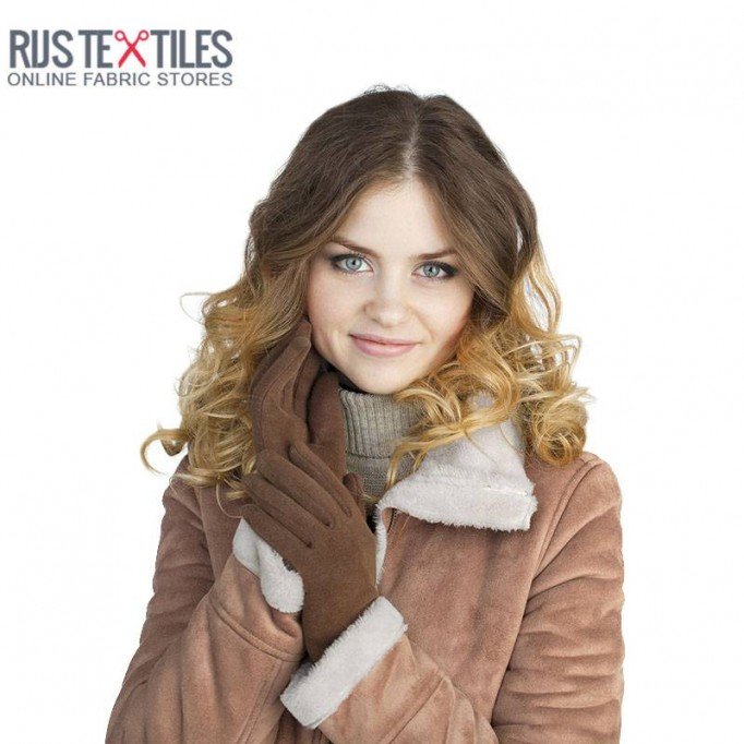 Sherpa Faux Fur Lamb Fabric Beige - (Fashion Fabrics)