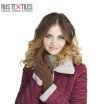 Sherpa Faux Fur Lamb Fabric Bordeaux - (Fashion Fabrics)