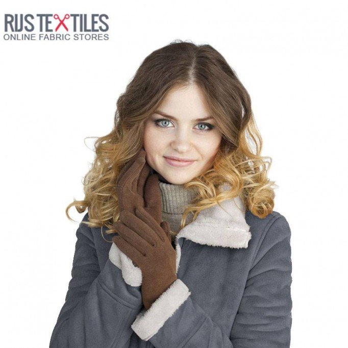 Sherpa Faux Fur Lamb Fabric Grey - (Fashion Fabrics)