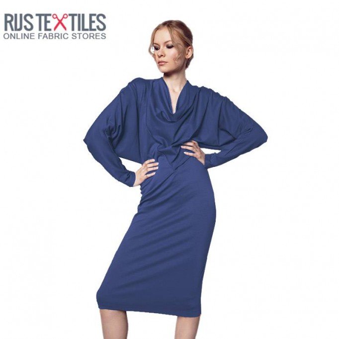 Modal Jersey Fabric Dark Cobalt - (Jersey Fabrics)