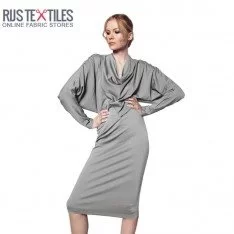 Tissu Jersey Modal Gris Clair