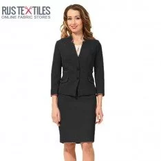 Tissu Laine Bouillie Noir 