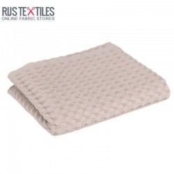 Waffle Fabric Jacquard Light Beige