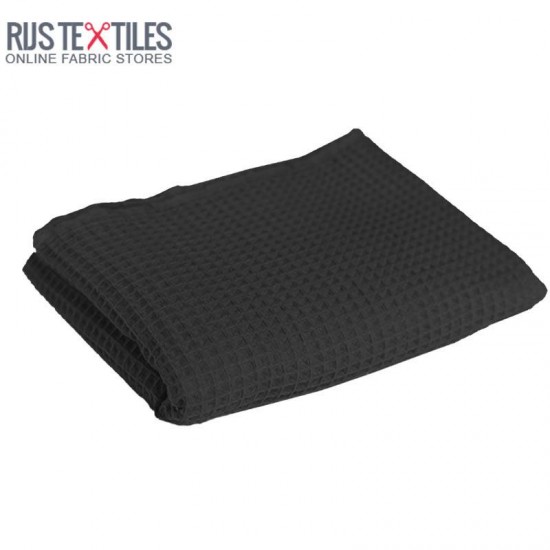 Tessuti Piquet Di Cotone Nero - (Tessuti Piquet Di Cotone)