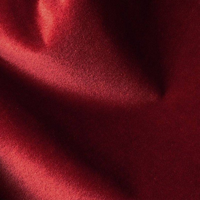 Tessuto Velluto Stretch Rosso Scuro - (Tessuti Moda)
