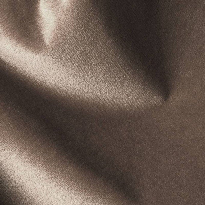 Stretchsamt Stoff Taupe - (Modestoffe)